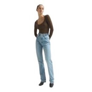Dala Alley Canyon Organic-Denim Straight-Leg Jeans Womens 28